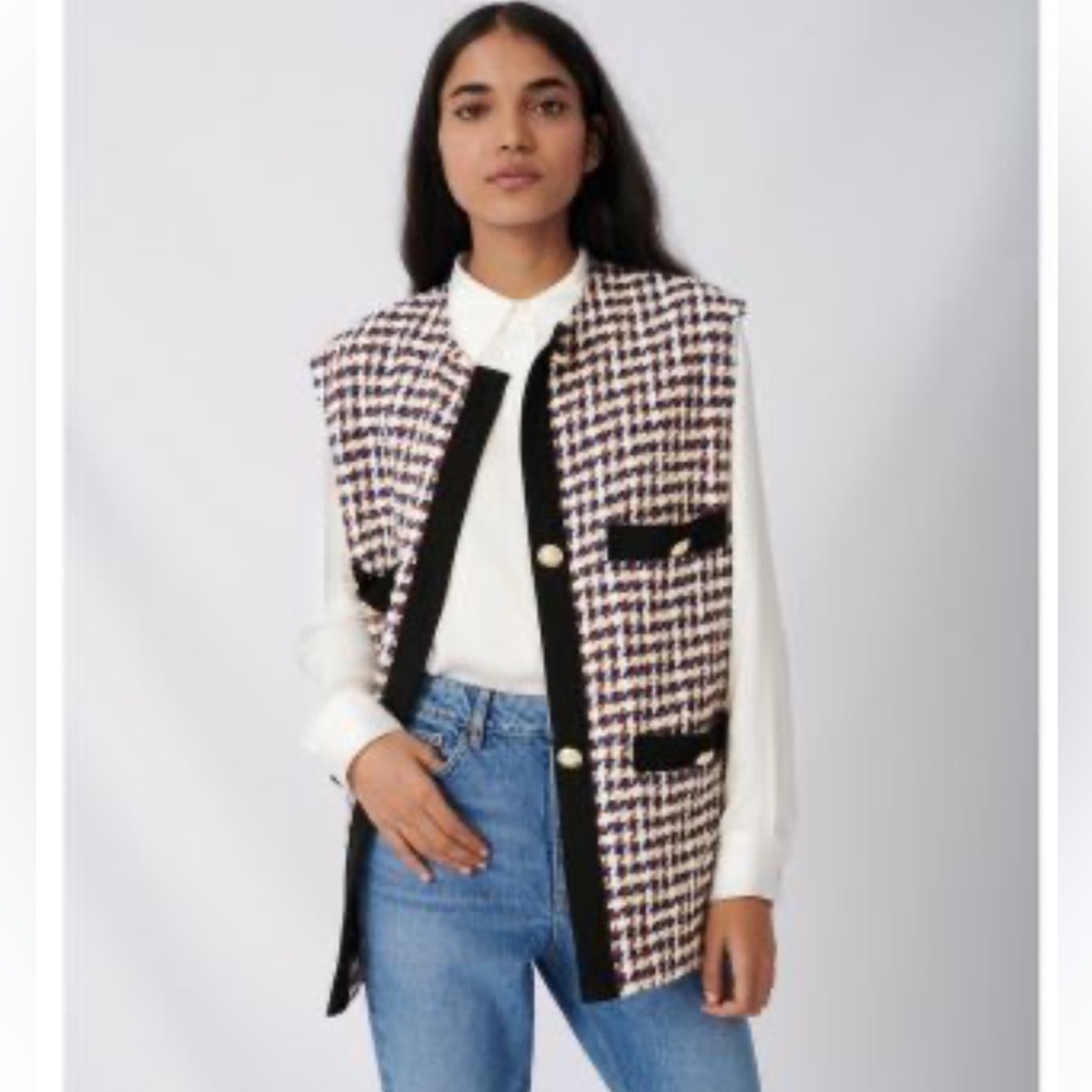 Maje Long Tweed Vest Size 36
Wore less than five times